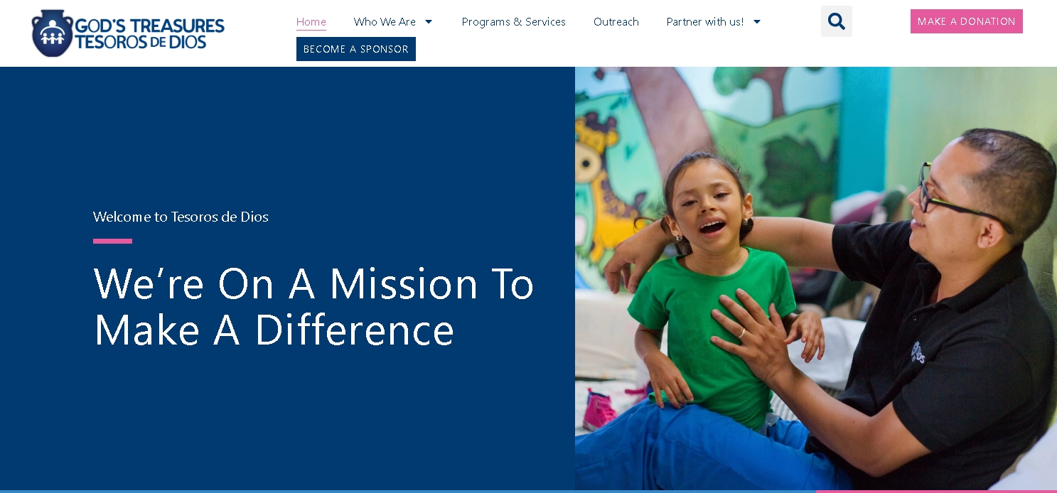 Website Tesoros de Dios